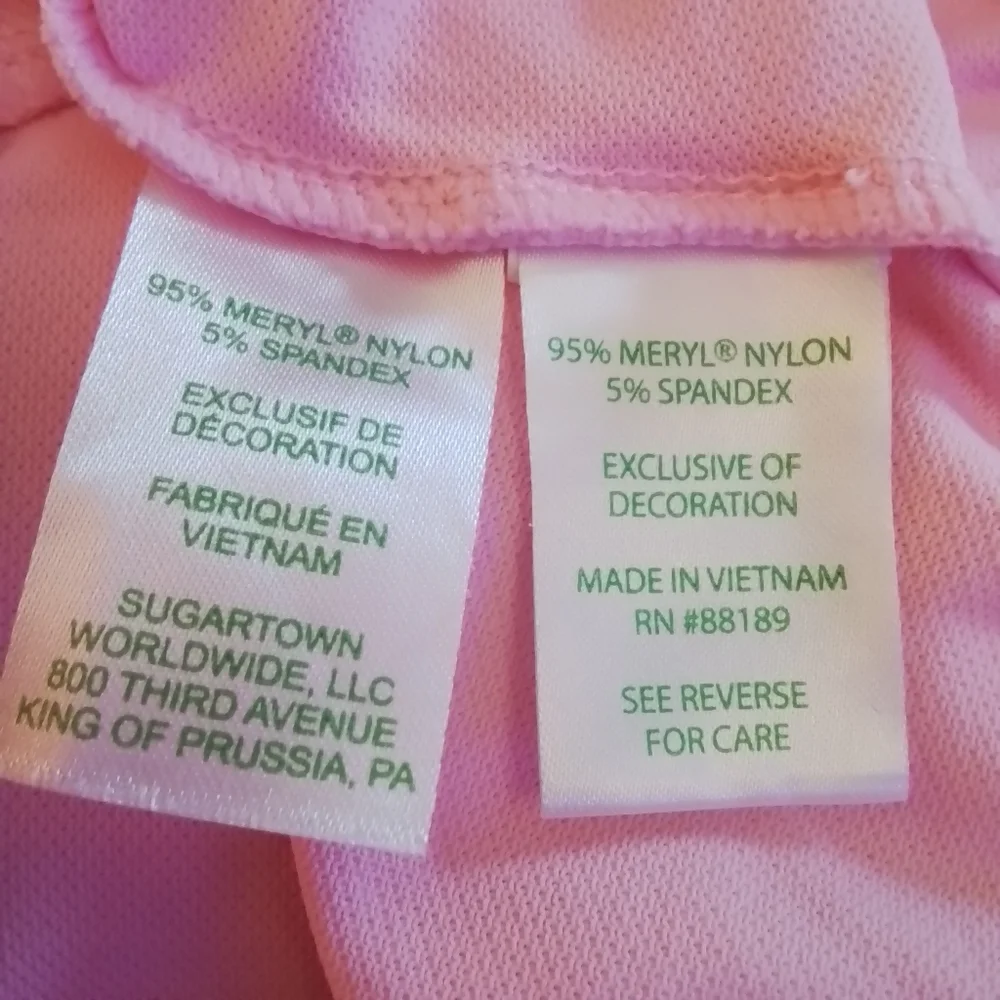 Lilly Pulitzer Luxletic Frida Scallop Polo Conch Shell Pink - L - Picture 15 of 16
